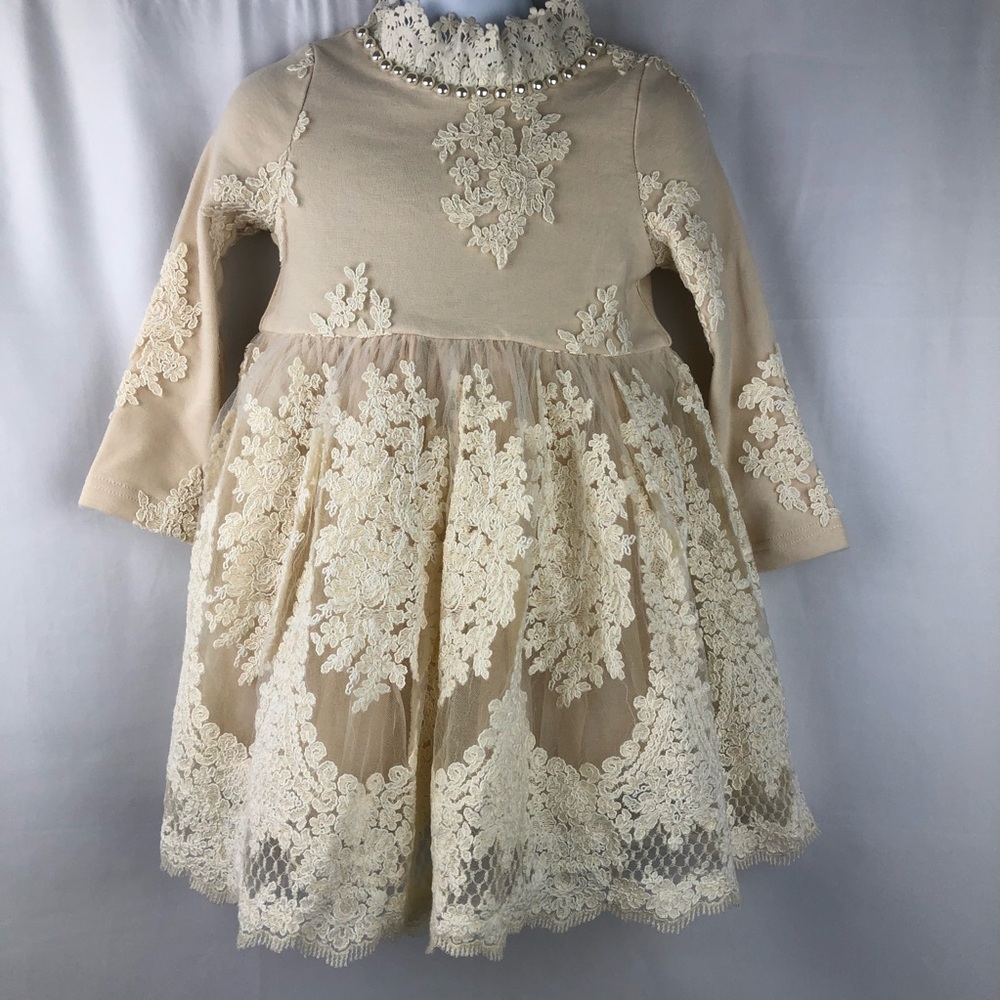 Girls MaeLi Rose Lace Dress